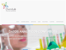 Tablet Screenshot of chemilab.com.co